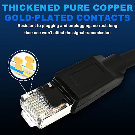 3.3Ft M12 8 Pin A Code Male to RJ45 Industrial Ethernet Cable High Flexible Shielded Ethernet Cable for Industrial Camera 1M