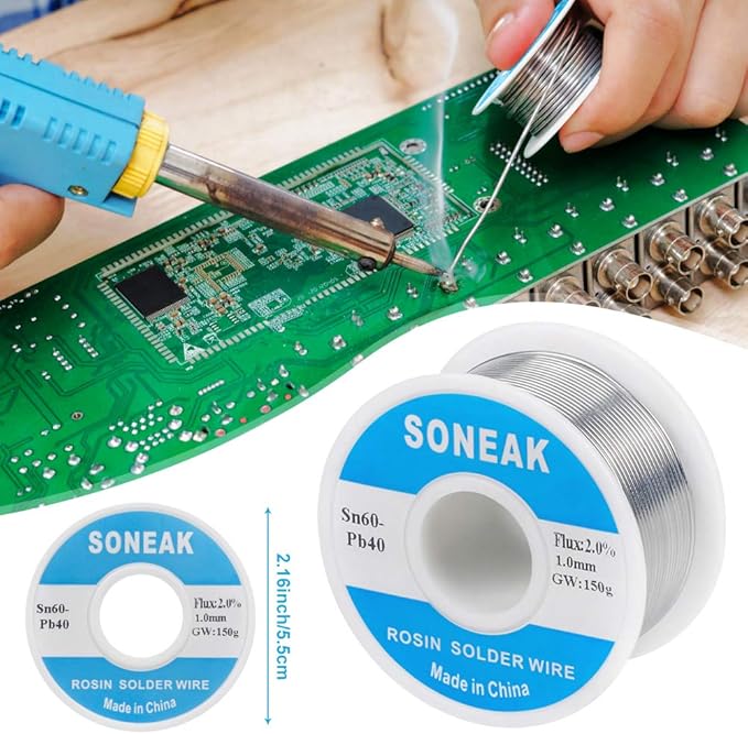 6040 Tin Lead Solder With Rosin Core For Electrical Soldering 1.0mm 150g