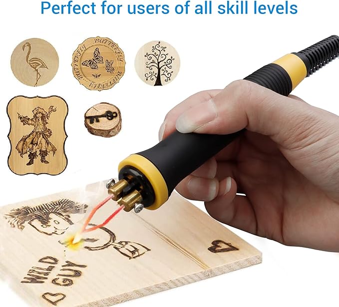 Wood Burning Pyrography Pen for Tekchic 110V 50W Professional Wood Burning Kit