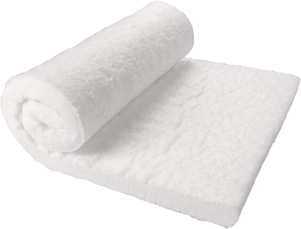 Lynn Manufacturing Ceramic Fiber Insulation, 1" Thick x 12" x 24", 2400F Fireproof Insulation Blanket, 3023E