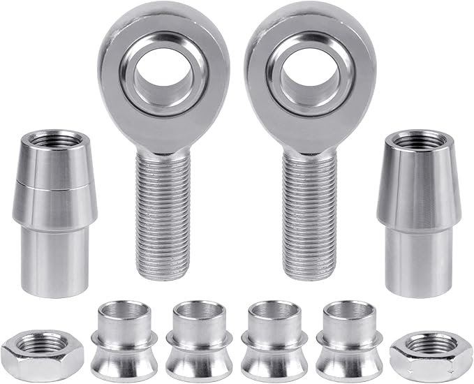 34 Heim Joint Rod End Kit,.750" Chromoly Heim Joints Panhard Rod End Kit for Steering,Suspension, Traction Bars, RightLeft Hand Thread with Spacer,Tube Adapters Jam Nuts - 1Set