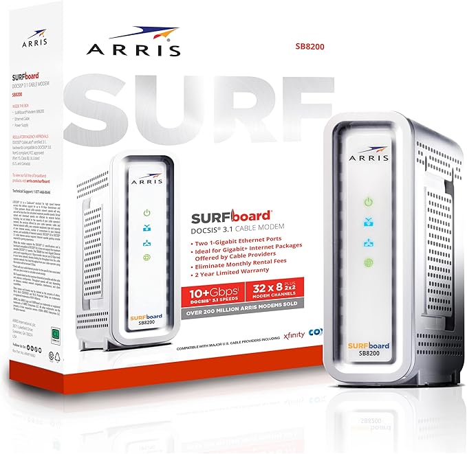 Motorola 1000205 Surfbrd Sb8200 D3.1 Cable Mode