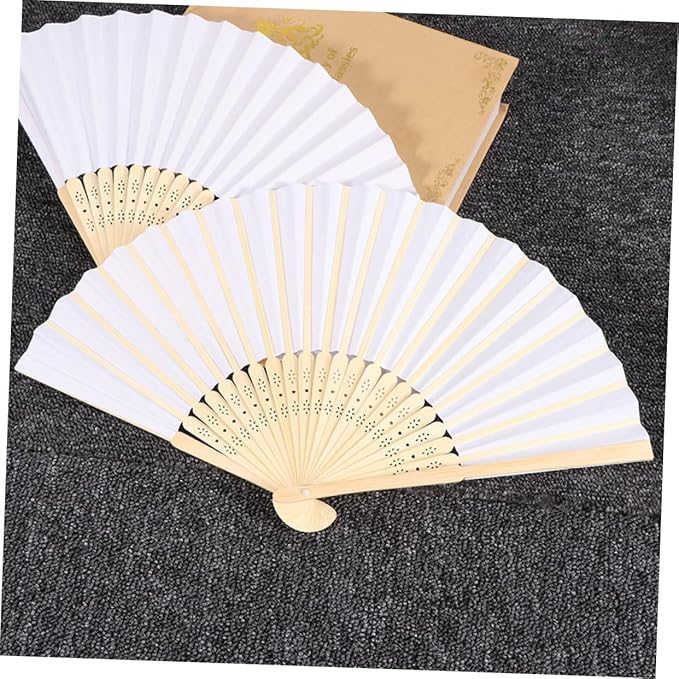Cabilock 3 units of artificial hanging paper fans for wedding decoration for backyard, wedding, portable decals, hand fans, folding basket for weddings, garlands to