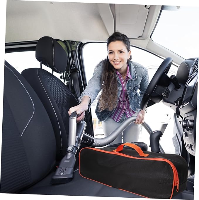 Veemoon Vacuum Cleaner Tool Bag, Car Tool Organizer Vacuum Cleaner Accessory Storage Bag Portable Vacuum Cleaner Case Black Auto Vacuum Cleaner Bag Multipurpose Storage Bag (16.5 * 5.5 Inch)