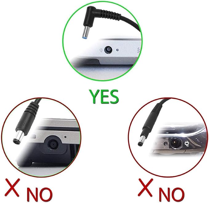 Replacement 45W HP Laptop Charger, 19.5V 2.31A Power Adapter for HP Pavilion 11 13 14 15 Notebook Power Supply with Cord