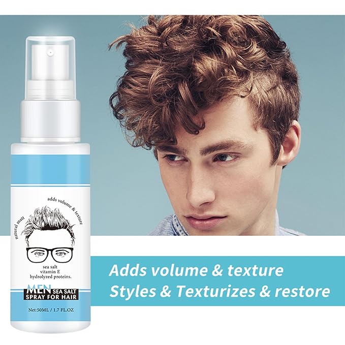 Volumizing Sea Salt Spray for Hair, Natural & Organic Texturizing Beach Hair Spray for Men and Women, Texture, Hold, and Volume Hair Spray, Texturizing & Volumizing Beach Waves Spray for Hair