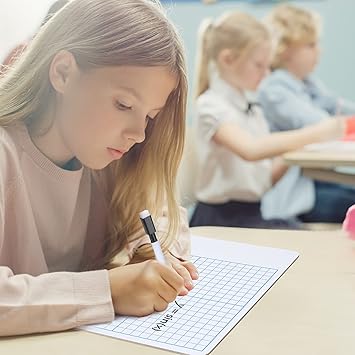Ctosree 30 Pack Dry Erase Graph Whiteboard 11 x 14 in Lapboards with Grid Lines Portable XY Axis Board with Markers, Erasers for Student and Classroom Use Graphing and Geometry Coordinate Plane