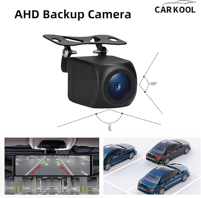 4-pin backup camera for Dash Cam HD 1080P mirror Front and rear view camera Super night vision Waterproof reversing camera 0.098 in Jack one end and 4PIN on the