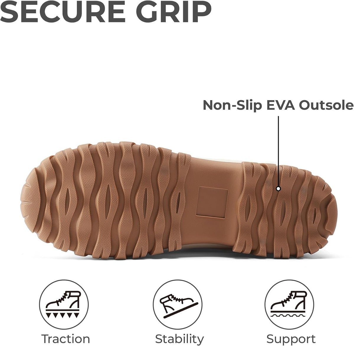 Size 6, DREAM PAIRS Womens Winter Snow Duck Boots,Waterproof Mid Calf Anti-Slip Stability Lace Up Faux Fur Lining Warm Cozy Boots Outdoor Supportive Insole .