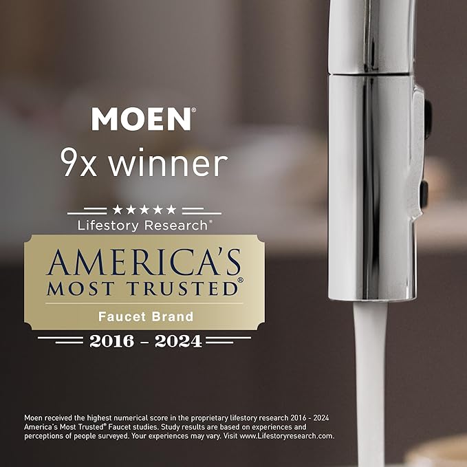 Moen Triva Matte Black 5-Foot Curved Fixed Mount Shower Curtain Rod with Pivoting Flanges, Modern Shower Pole, CSR2167BL
