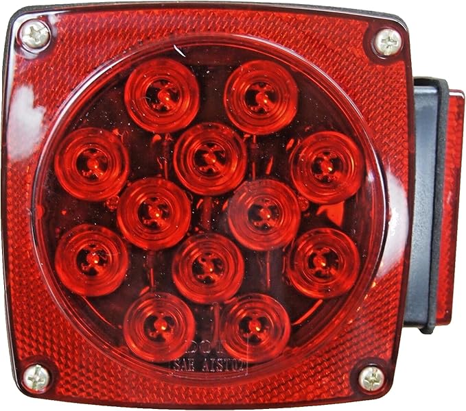 12V LED Submersible Trailer Tail Light Replacement left Curb Side yw-hh0106-2