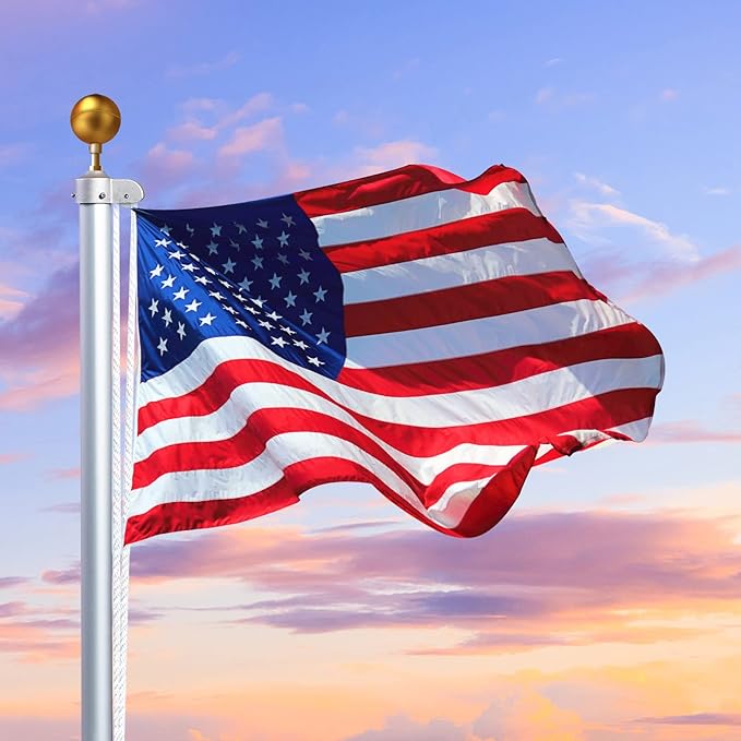 NQ Flag Pole Ball Topper Ornament - Flagpole Top Replacement, Gold Aluminum Anodized Finish - 12"-13UNC Threading Fit Most USA Flag Pole,Truck Solar Light (3", Gold)