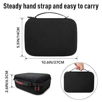 Younik Controller Carrying Travel Case, Protective Hard Case for 2 Controllers, Compatible with P5, P4, X-box 1, Switch Pro and Other Universal Sized Controllers