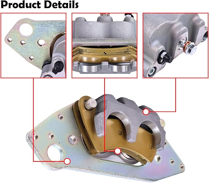 1912256 Front Right Brake Caliper Compatible with Polaris Ranger 500 570 700 800 900 1000 RZR 800 900 100, 1912262 Replacement (Right Brake)