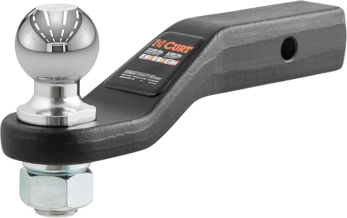 CURT 45331 Trailer Hitch Mount with 2-5/16-Inch Ball, Fits 2-Inch Receiver, 15,000 lbs, 2-In Drop