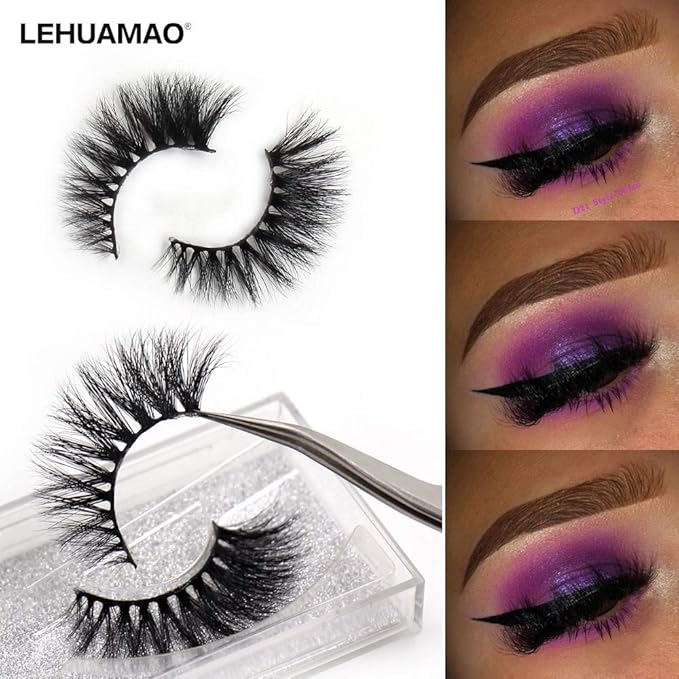 False Eyelashes 3D Eyelashes Luxury Handmade Lashes Natural Long Eye Lashes Fluffy False Lash Eye Popular Eyelashes D21 - (Color: D21)