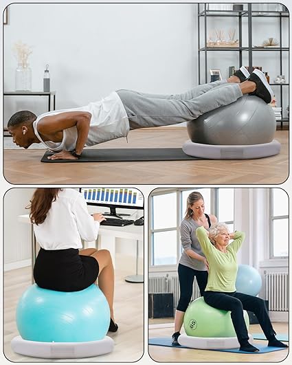 YOTTOY Balance Ball Chair,Exercise Ball Ring and Yoga Ball Chair for Office Use