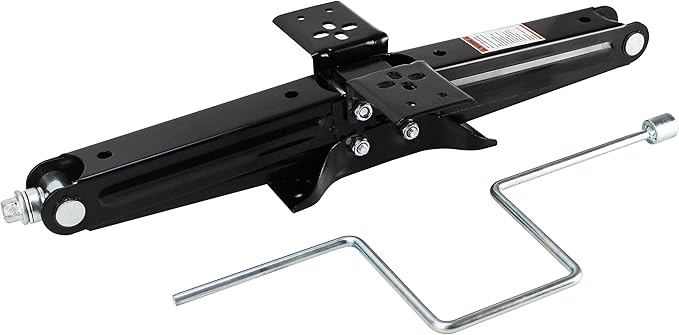 Quick Products QP-RVJ-S24 RV Stabilizing and Leveling Scissor Jack, 5,000 lbs. Max, 24" - Pair, Silver