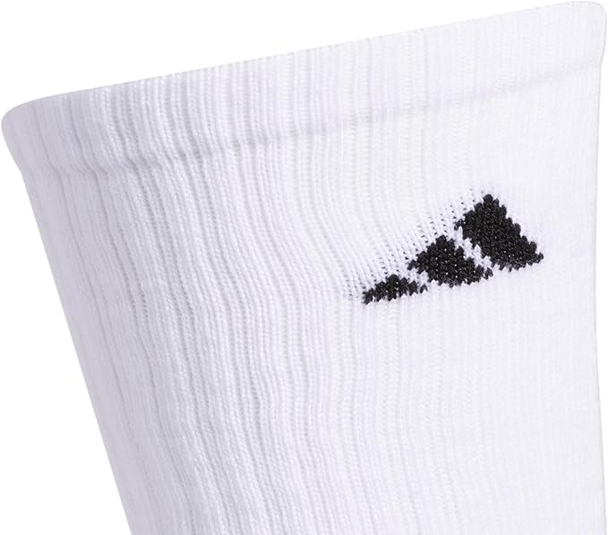 adidas Men's Athletic Cushioned 6-Pack Crew, Cushioned Crew Socks with Arch Compression for a Secure Fit