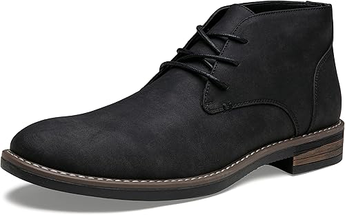 Jousen Men's Chukka Boots Lace Up Desert Ankle Boots Classic Causal Dress Boots for Men