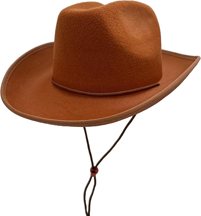 Classic Plain Felt Cowboy Hat Cowgirl Hat for Women Men,Western Country Themed Bachelorette Party,Vibrant Colors
