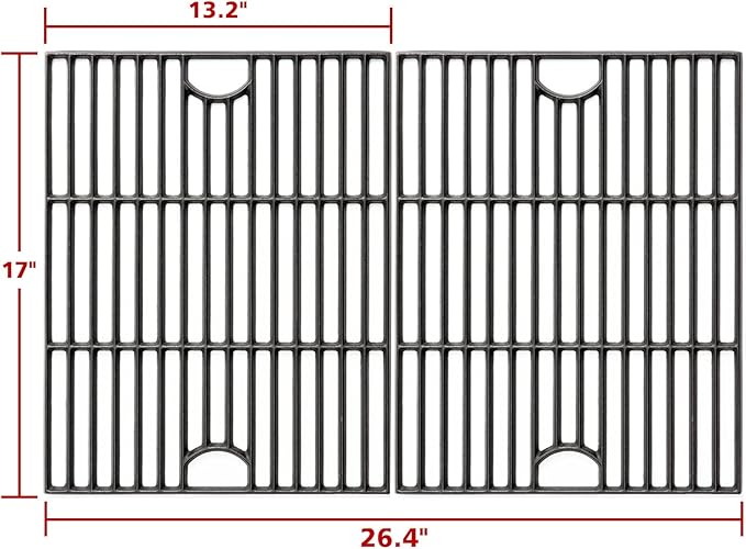 17" Grill Grate Replacement Part for Nexgrill 720-0830H, 720-0783E, 720-0830X, 720-0783C, 720-0341, 720-0549 - Cast Iron Cooking Grate
