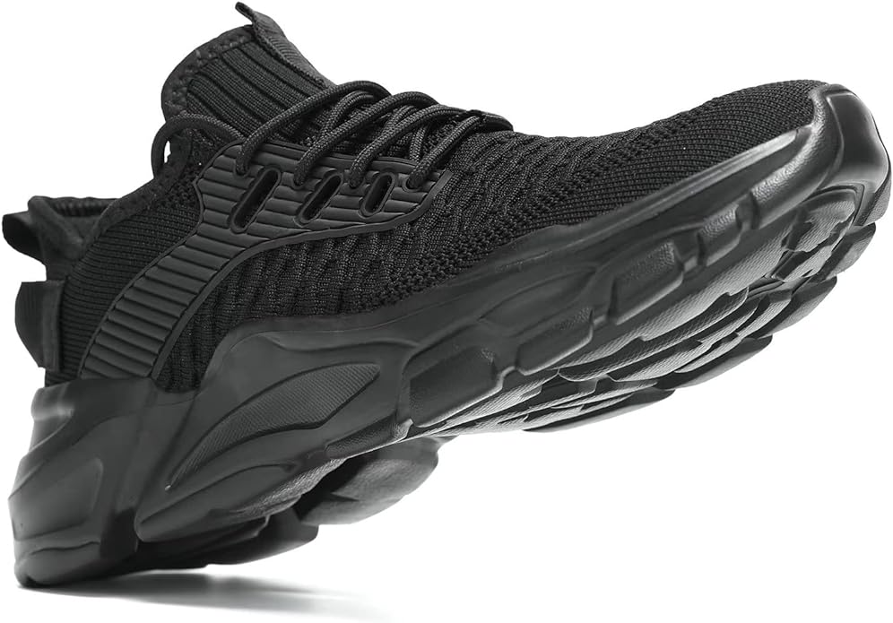 Men's Running Shoes, Non Slip, Breathable, Lightweight Fashion Sneakers, Slip Resistant Athletic Sports Walking Gym Work Shoes
