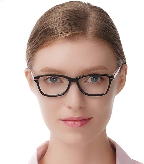 Vintage Classic Eyeglasses Non prescription Clear Lens Eyeglasses for Women Fashion Fake Rectangular Eyewear