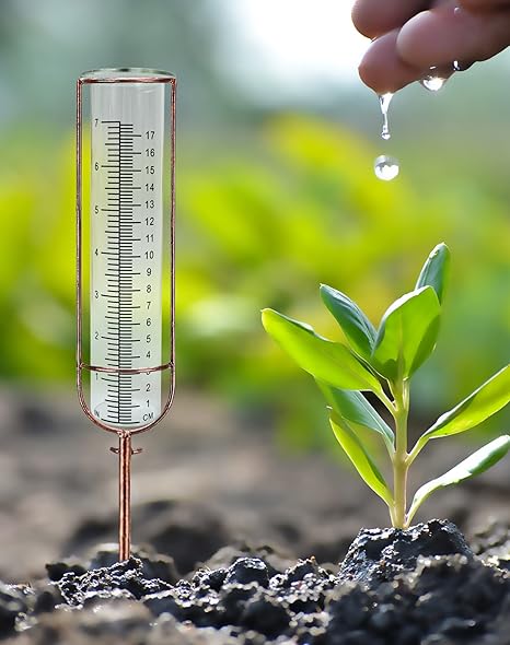 7" Plastic Rain Gauge Replacement Tube, 8.25 x 2.25 x 1.75 inches Cold Resistance Crack Resistance for Outdoor Garden Yard Home