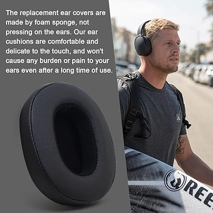 Replacement Ear Pads for Skullcandy Crusher Wireless/Evo/ANC Hesh 3/EVO/ANC, Headphones Earpad Cushions, Headset Ear Covers Also Fit Skullcandy Venue Wireless Headphones