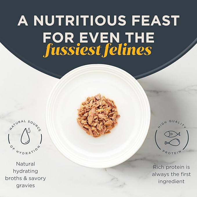 Reveal - Grain Free Wet Canned Cat Food 2.47oz - 24 Pack - Premium Nutrition, 100 Natural, No Additives, and Limited Ingredients (Tuna with Salmon in Broth)