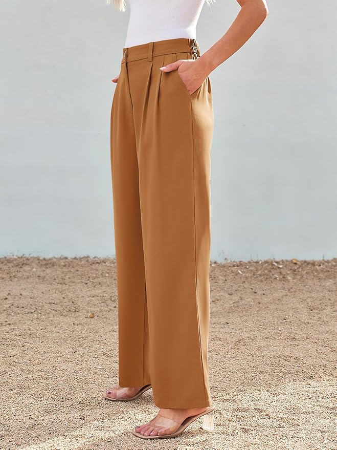 LILLUSORY Wide Leg Dress Pants Women's High Waisted Dressy Trousers