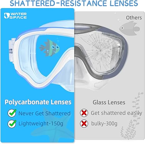 Kids Swimming Goggles Swim Mask with Nose Cover for Kids Youth 3-15, Anti-Shattered Lens UV Protection No-leak