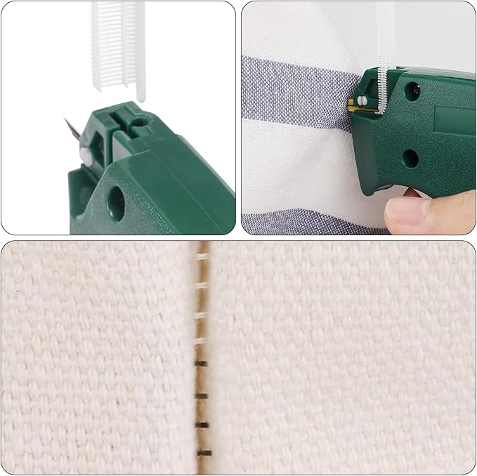 Tagging Gun for Clothing, Fine Stitch Mini Stitch Gun for Clothes,Stitch Quick Clothing Fixer Sewing Quilting Hemming Quick Stitch with 2 Needles,1500 Black 1500 White Micro Fasteners