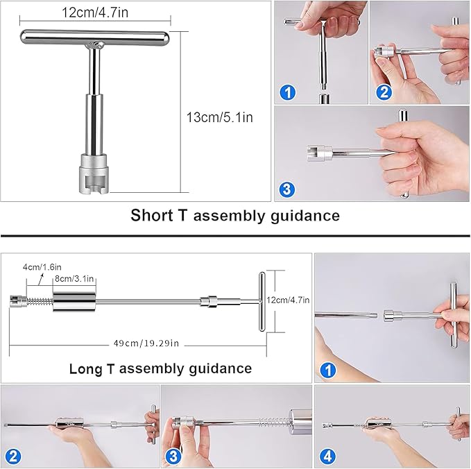 DBGT0 Sliding Hammer T-bar - Paintless Dent Puller Tool for Auto Body Repair Dent Removal
