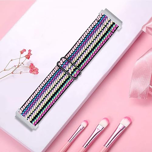 Chofit Elastic Nylon Loop Replacement Band for Watch, Compatible with Spade Health Smartwatch 3,Soft Stretchy Adjustable Watch Strap