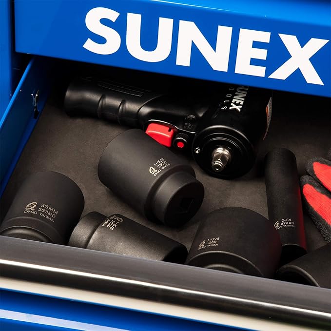 SUNEX TOOLS 252D 12-Inch Drive by 1-58-Inch Deep Impact Socket