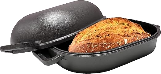 Cuisiland Large Heavy Duty Pre-seasoned Cast Iron Bread & Loaf Pan - A perfect way for baking