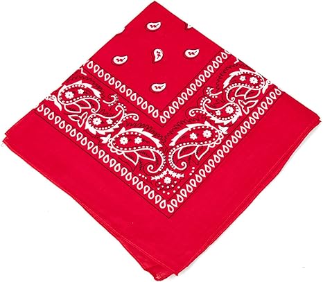Boolavard 1s, 6s, 9s or 12 Pack Cowboy Bandanas Bandana with Original Paisley Pattern