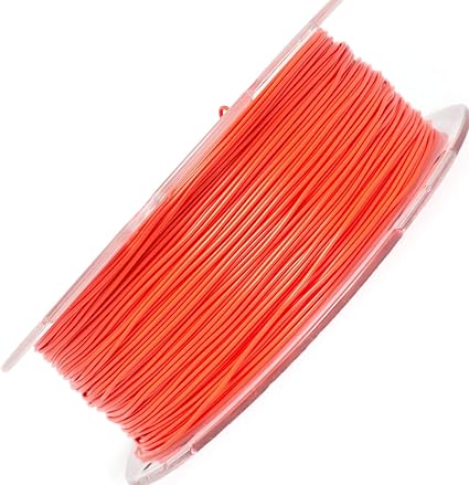 TPU Filament,PRILINE 98A TPU Flexible Soft 3D Printer Filament,1KG 1.75mm Spool Durable TPU Flexible Material, Orange