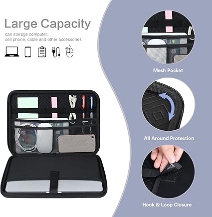 MOSISO Laptop Shoulder Bag Compatible with MacBook Pro 16 inch 2023-2021 M3 A2991 M2 A2780 M1 A2485 / Compatible with MacBook Pro 16 inch A2141, Waterproof Shockproof Carrying Case Bag, Black