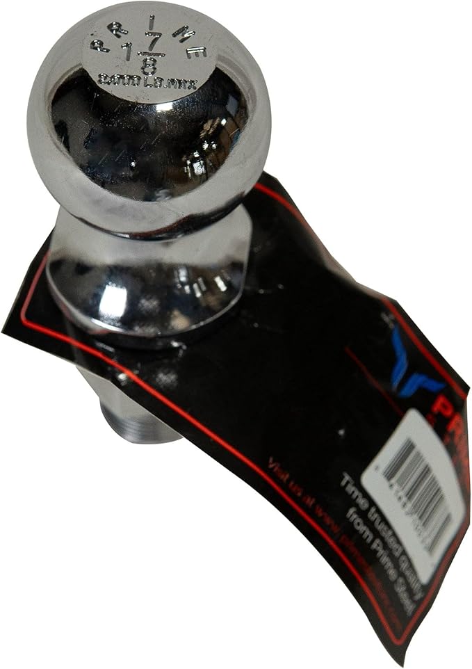 Prime Steel Trailer Tow Hitch Ball 2K Capacity, Chrome (PS-18033)