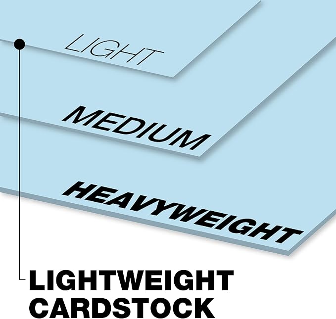 Springhill 8.5Au x 11Au Blue Colored Cardstock Paper, 67lb Vellum Bristol, 147gsm, 250 Sheets (1 Ream) Ai Premium Lightweight Cardstock, Vellum Printer Paper with Textured Finish Ai 026000R