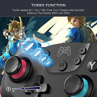 ASTARRY Switch Controller Wireless Switch Pro Controller Compatible with SwitchSwitch LiteSwitch OLED Programmable Remote Gamepad Joystick with Wake-up and Turbo(Upgraded Version)