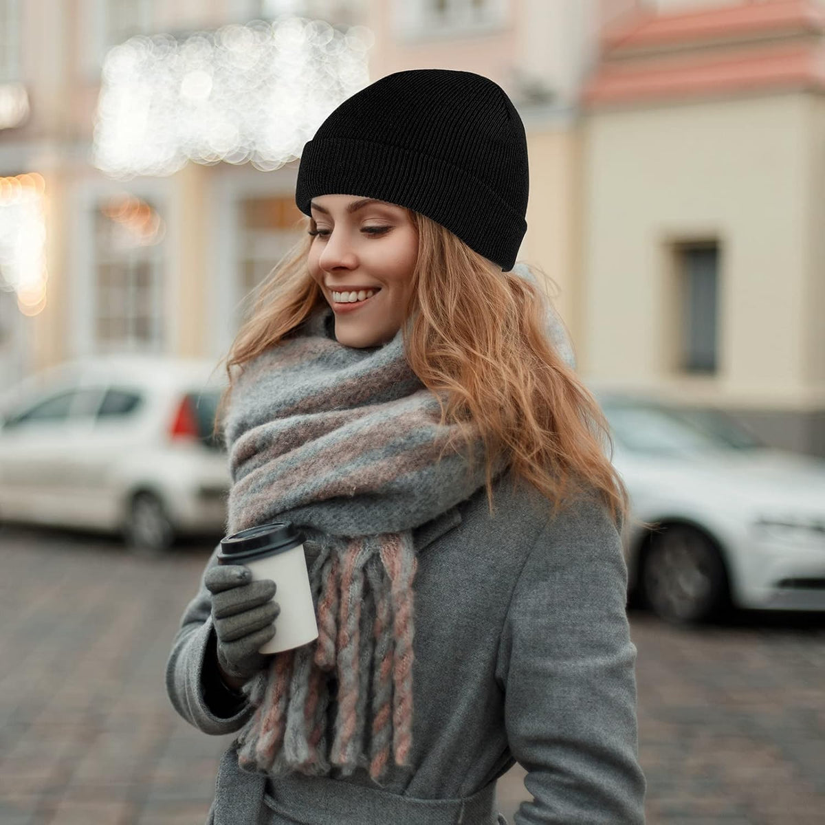 Beanie Cap Winter Warm Hats Soft Knit Beanie for Men or Women