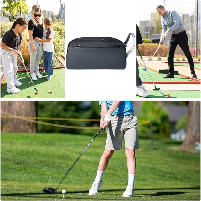 Golf Ball Clutch Bag - Waterproof Men Carry Pouch, Large Capacity Storage Bag Golf Ball Pouch Golf Accessory Holder, Golf Tee Organizer Bag Golf Clutch Handbag Storage for Men and Women