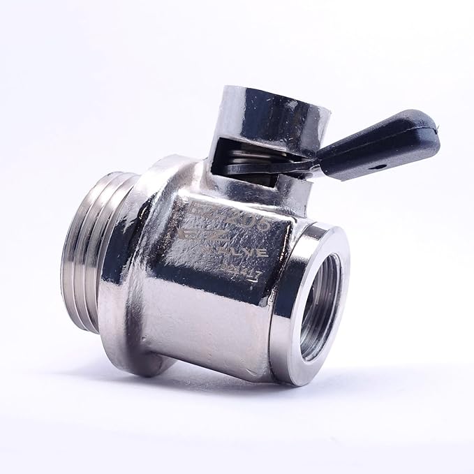 EZ-205 (1 18"-12UNF) EZ Oil Drain Valve with L Shape Removable Hose End (L-002) Combo