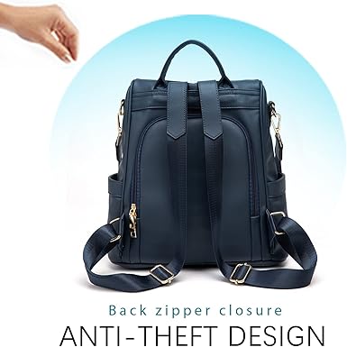CHERUTY Women Backpack Purse PU Leather Anti-theft Casual Shoulder Bag Fashion Ladies Satchel Bags