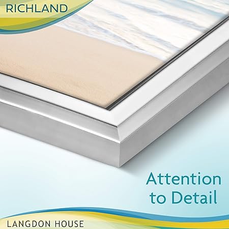 Langdon House 4x6 Silver Picture Frame, Distinguished Edging for Classic Style, Richland Collection