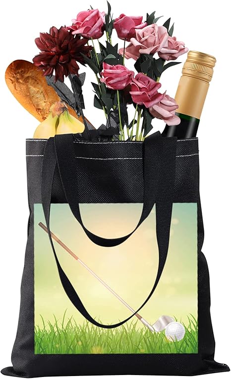 Golf Gifts Golf Tote Bag Ladies Golf Canvas Tote Bag Golf Player Gifts Golf Lover Gifts for Women Golfers Travel Bag